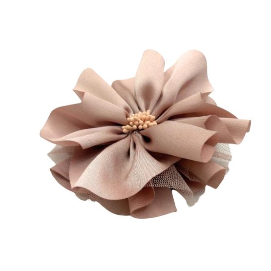 Aplikacja kwiat brudny róż (3)