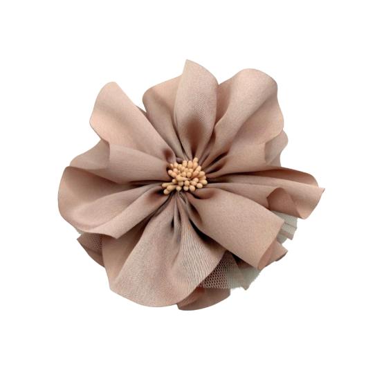 Aplikacja kwiat brudny róż (4)