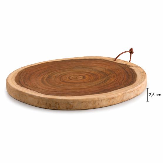 Okrągła deska z akacji podstawka średnica 30 cm (3)