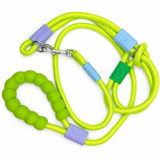 Smycz dla zwierząt zielony neon (1)