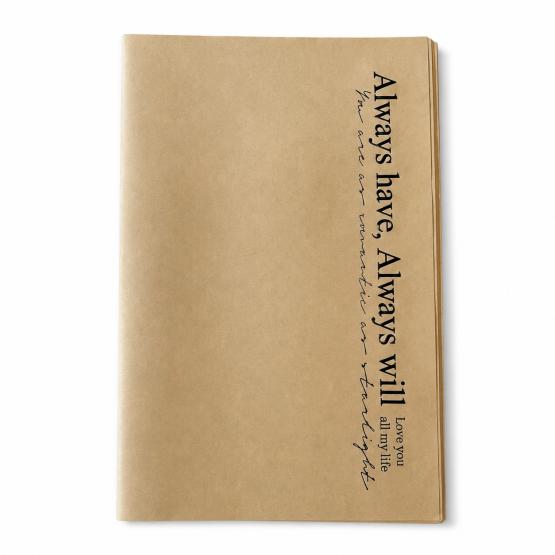 Papier 50x57 naturalny napis czarny ALWAYS (3)