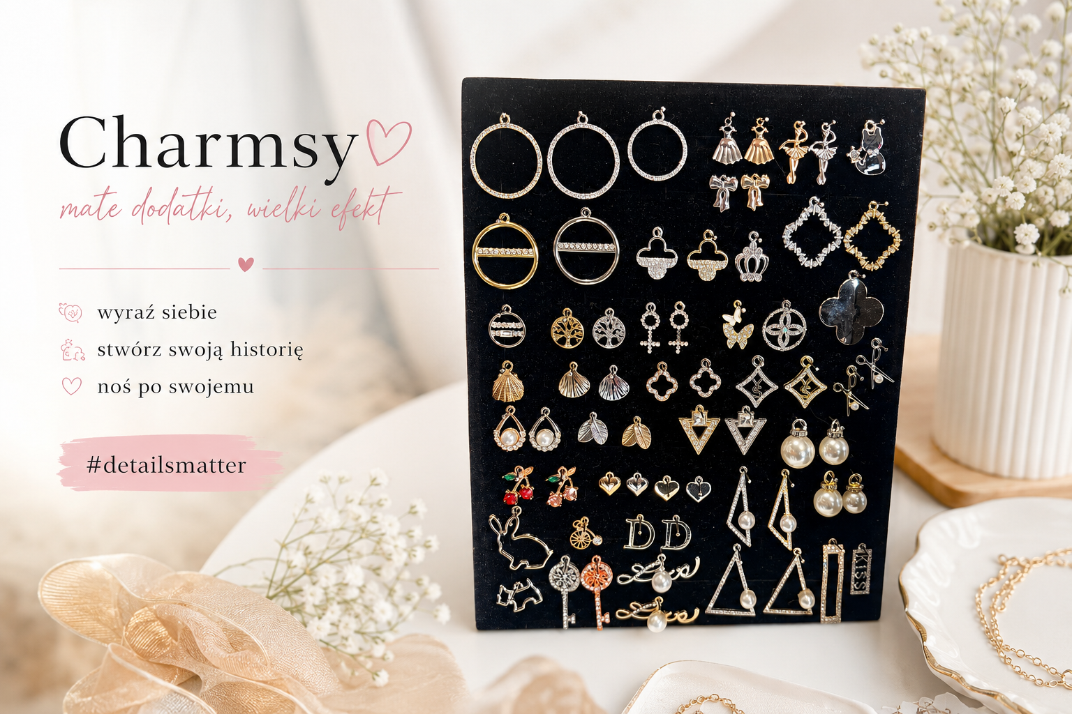 **Przywieszki charmsy – stylowy detal, który tworzy efekt „wow”**