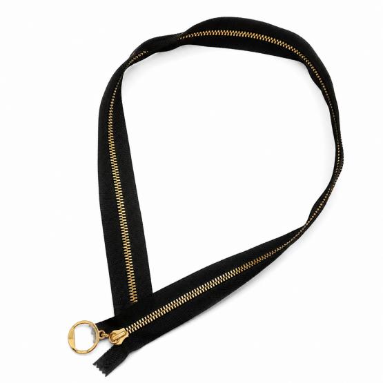 Zamek 80 cm czarno złotym z ozdobnym kółkiem (4)