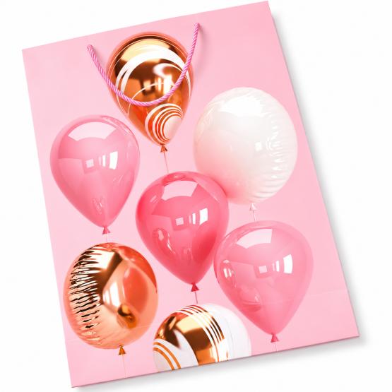 Torba prezentowa balony różowe XXXL (3)