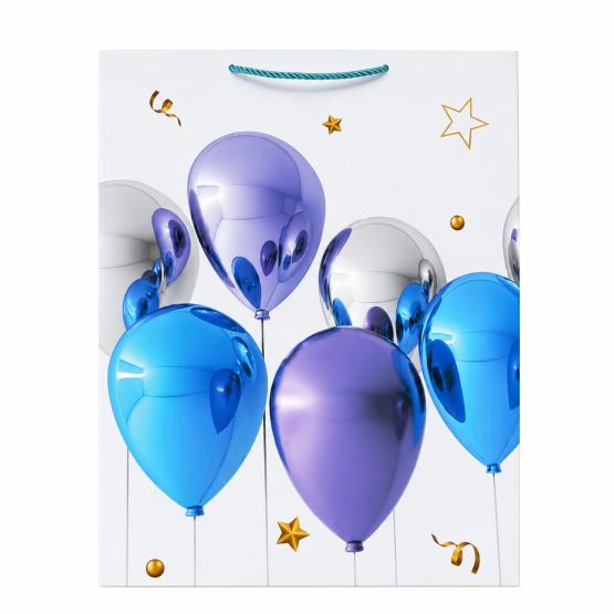Torba prezentowa balony niebieskie 55x43x15 XL (1)