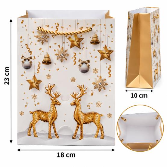 Torba świąteczna biała 3D (2)