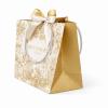 Torba prezentowa biało złota z nadrukiem L