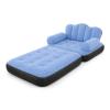 Dmuchany fotel rozkładany niebieski