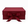 Ekskluzywne pudełko S burgundowe na magnes