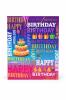 Torba prezentowa HAPPY BIRTHDAY multikolor XXXXL