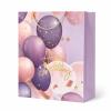 Torba prezentowa urodzinowa fioletowa balony XXXXL