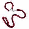 Smycz z obrożą czarno czerwona