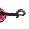mini: Smycz dla zwierząt 1,8 x 120 cm róż czarny (4)