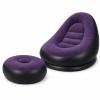Obrazek dla: Dmuchany fotel z podnóżkiem fioletowy