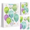 mini: Torba prezentowa balony zielone 55x43x15 XL (2)