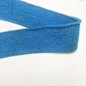 Ściągacz 3 cm, niebieski z lureksem; MYG21215