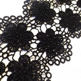 Obrazek dla: Koronka gipiurowa czarna; MYY209