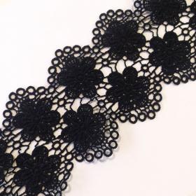 Obrazek 2 dla: Koronka gipiurowa czarna; MYY209