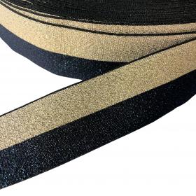 Obrazek 2 dla: Guma granatowo złota 4 cm 