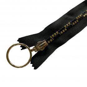 Zamek 16 cm szachownica złota