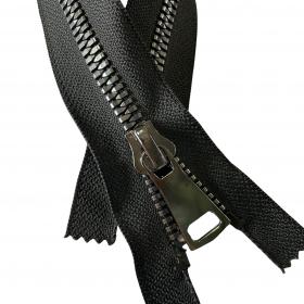 Zamek kostka srebrno czarna 70 cm