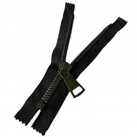 Zamek kostka srebrno czarna 16 cm