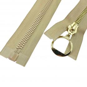 Zamek 65  cm beżowy z ozdobnym kółkiem