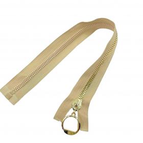 Zamek 65  cm beżowy z ozdobnym kółkiem