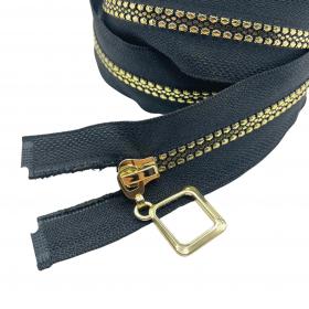 Zamek 65 cm czarny romb