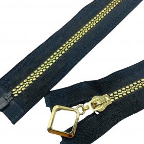Zamek 65 cm czarny romb