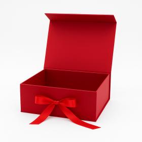 Ekskluzywne pudełko  czerwone na  magnes  L