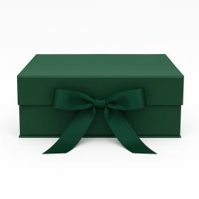 Ciemnozielone pudełko prezentowe  XL