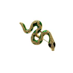 Broszka kolorowa żmija