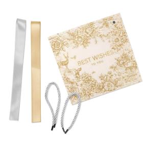 Torba prezentowa biało złota z nadrukiem M