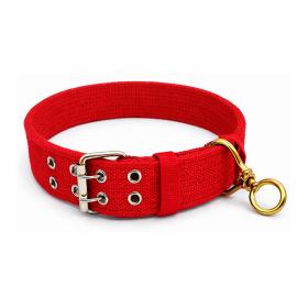 Obroża 4 cm czerwona