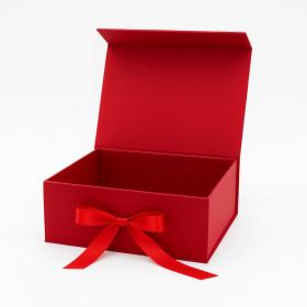 Ekskluzywne pudełko S czerwone na magnes