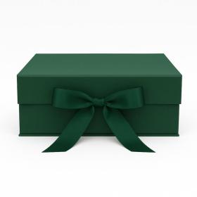 Ekskluzywne pudełko L zielone na magnes