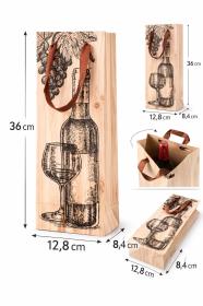 Obrazek 2 dla: Torba na wino butelka