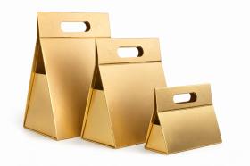 Obrazek 2 dla: Pudełko  Prezentowe L Trójkąt Torba Beżowa