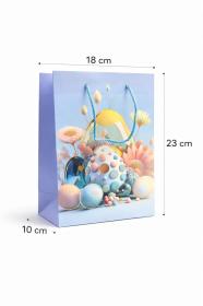 Torba prezentowa niebieska WIELKANOC jajko