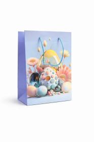 Torba prezentowa niebieska WIELKANOC jajko