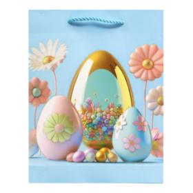 Torba prezentowa błękit WIELKANOC jajko