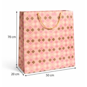 Obrazek 2 dla: Torba prezentowa urodzinowa XXXXL  kwadraty