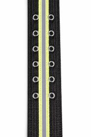 Obrazek 2 dla: Obroża z odblaskiem 5 cm czarna