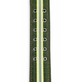 Obrazek 2 dla: Obroża z odblaskiem 5 cm zielona
