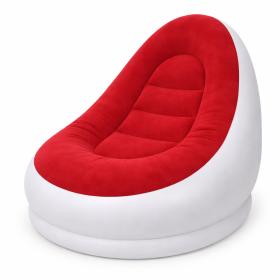 Obrazek 2 dla: Dmuchany fotel z podnóżkiem czerwony