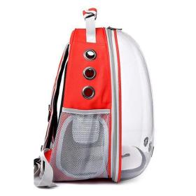 Obrazek 2 dla: Transporter plecak przezroczysty czerwony