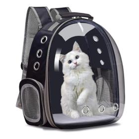 Obrazek dla: Transporter plecak przezroczysty czarny 