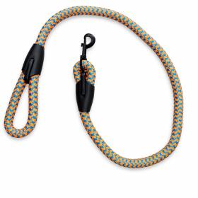 Obrazek dla: Smycz dla zwierząt 1,8 x 120 cm pomarańcz błękit