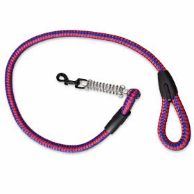 Obrazek dla: Smycz dla zwierząt czerwony z niebieskim